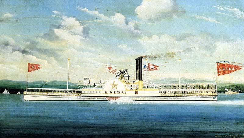 Alida, Hudson River steamer as painted, James Bard